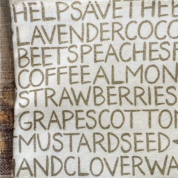 Handmade Pouch Veggies Silkscreened and Sewn in the USA www.shoplittlespoons.com - Picture 4 of 7